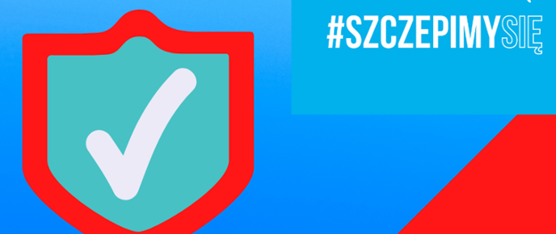 grafika z napisem #SZCZEPIMY SIĘ