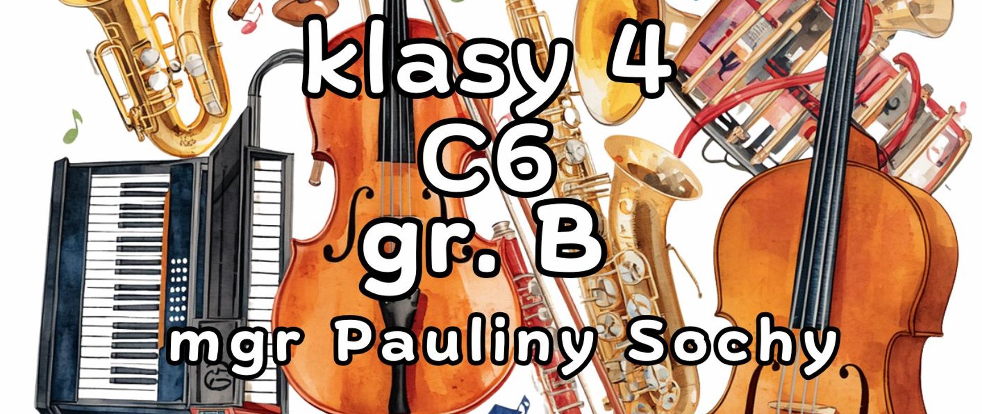 Plakat informacyjny dotyczący popisu klasy 4 C6 odbywającego się w dniu 23.06.2026 o godz. 17.00.