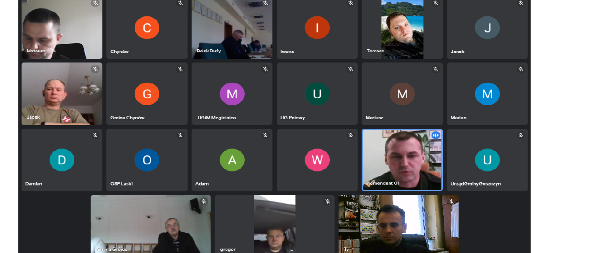 Wideokonferencja dot. świadczenia ratowniczego dla członków OSP