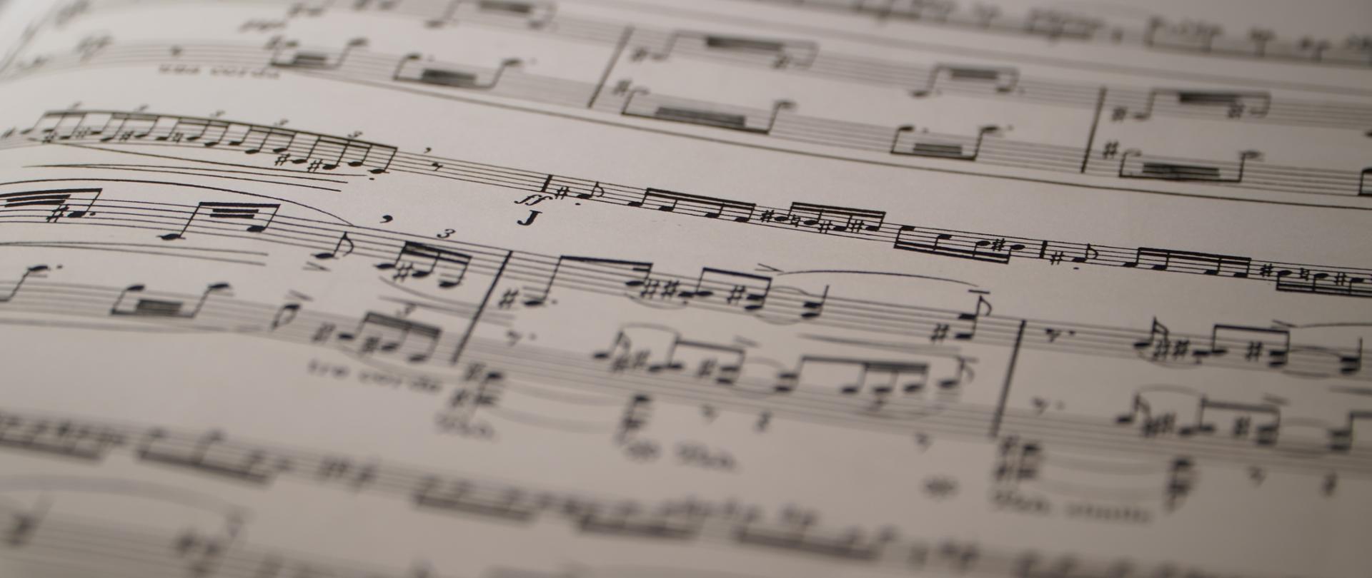 Fragment zapisu nutowego