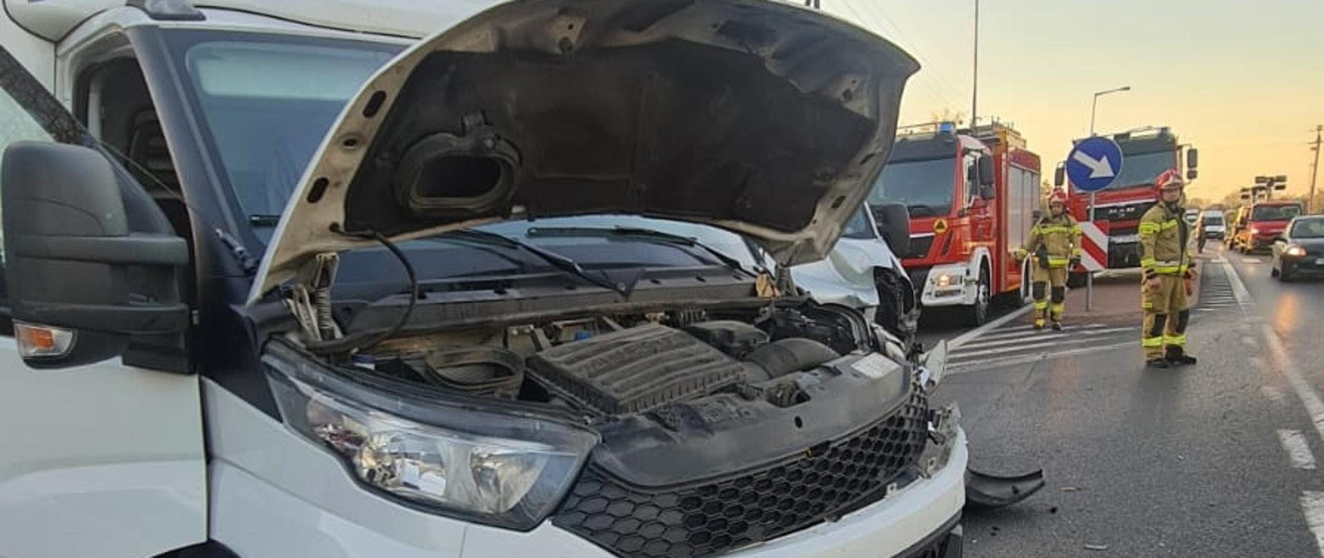 Widać samochód dostawczy