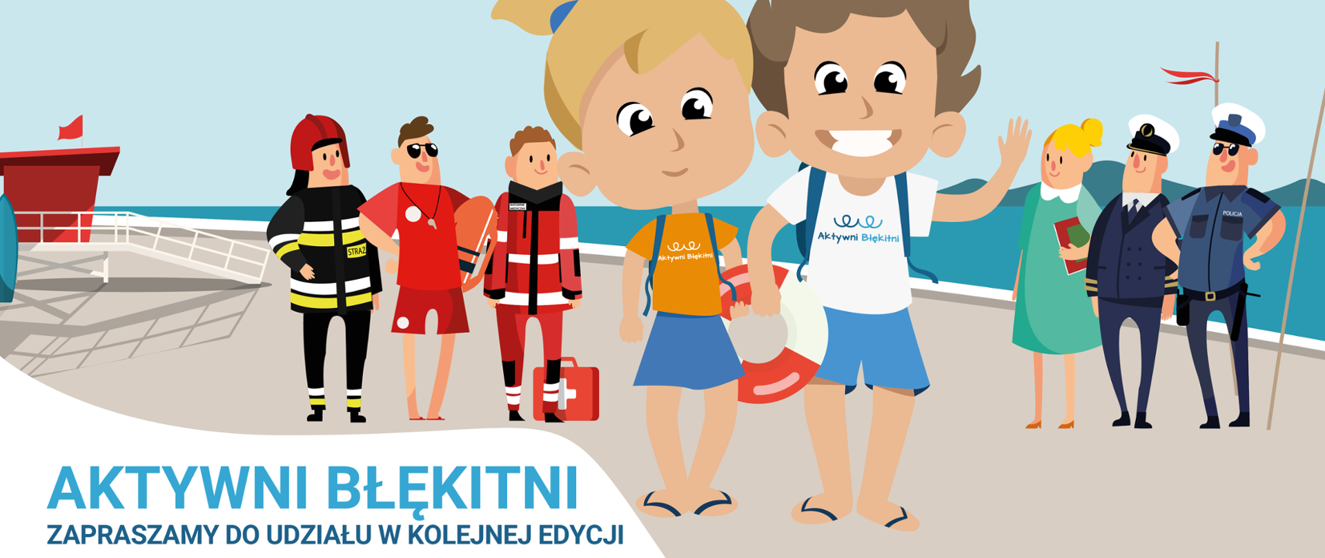 Plakat promocyjny Aktywni Błękitni