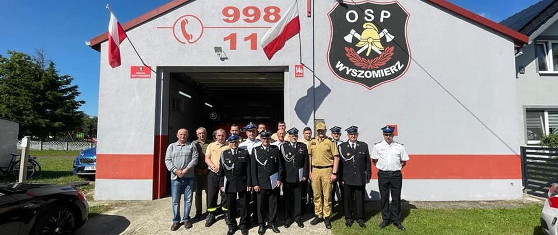 Komendant Wojewódzki Państwowej Straży Pożarnej z wizytą w Wyszomierzu