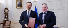 Dyrektor NCK Robert Piaskowski i minister kultury i dziedzictwa narodowego Bartłomiej Sienkiewicz, fot. Danuta Matloch/MKiDN