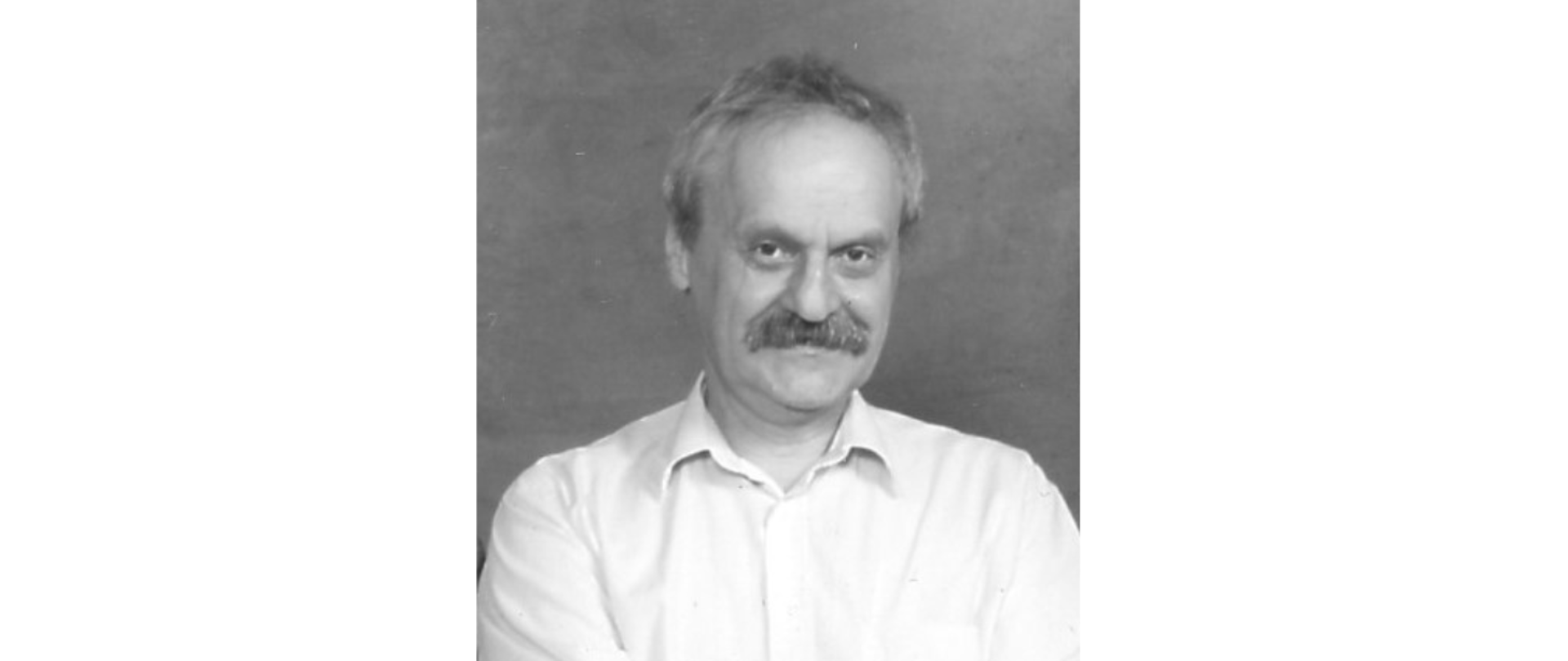 Zdjęcie portretowe, czarnobiałe Wiesława Szmeka