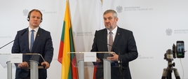 Konferencja prasowa po rozmowach ministrów rolnictwa Polski i Litwy