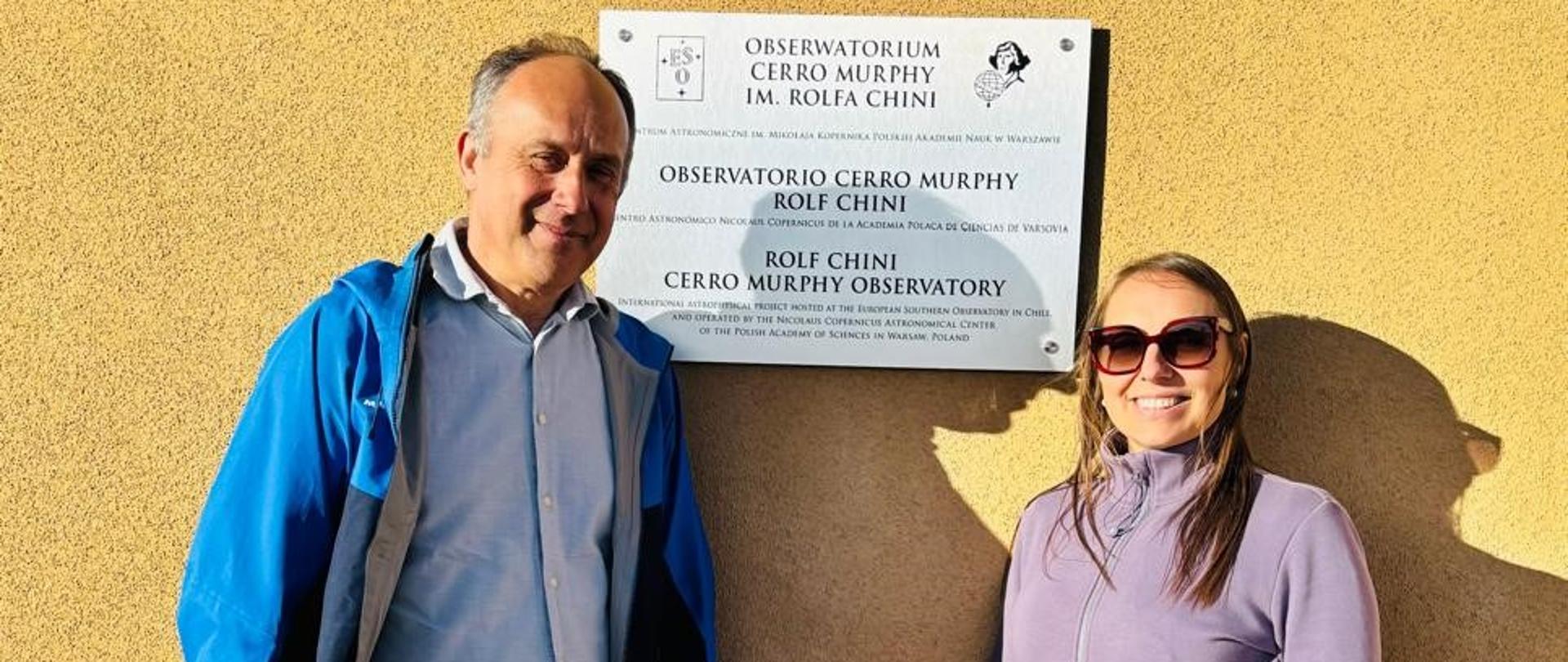 Polskie obserwatorium na Atakamie, Profesor Grzegorz Pietrzyński i Chargé d'affaires a.i. Milena Łukasiewicz