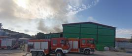 Pożar ubojni drobiu w Wojszkach
