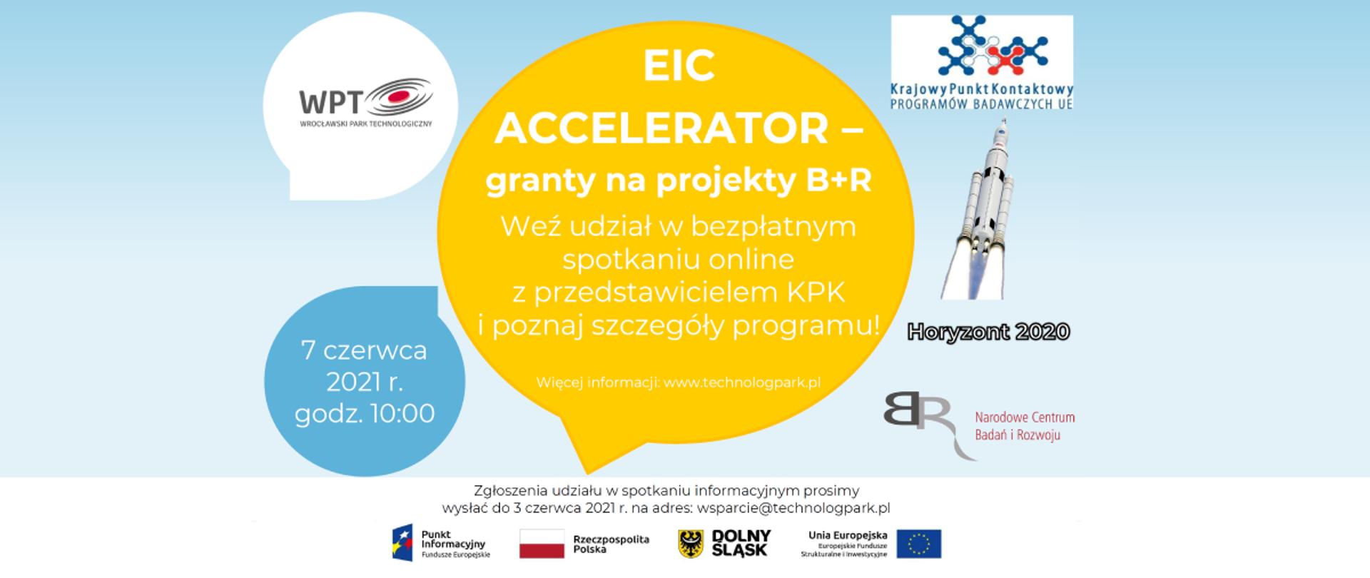 EIC Accelerator: granty na projekty B + R