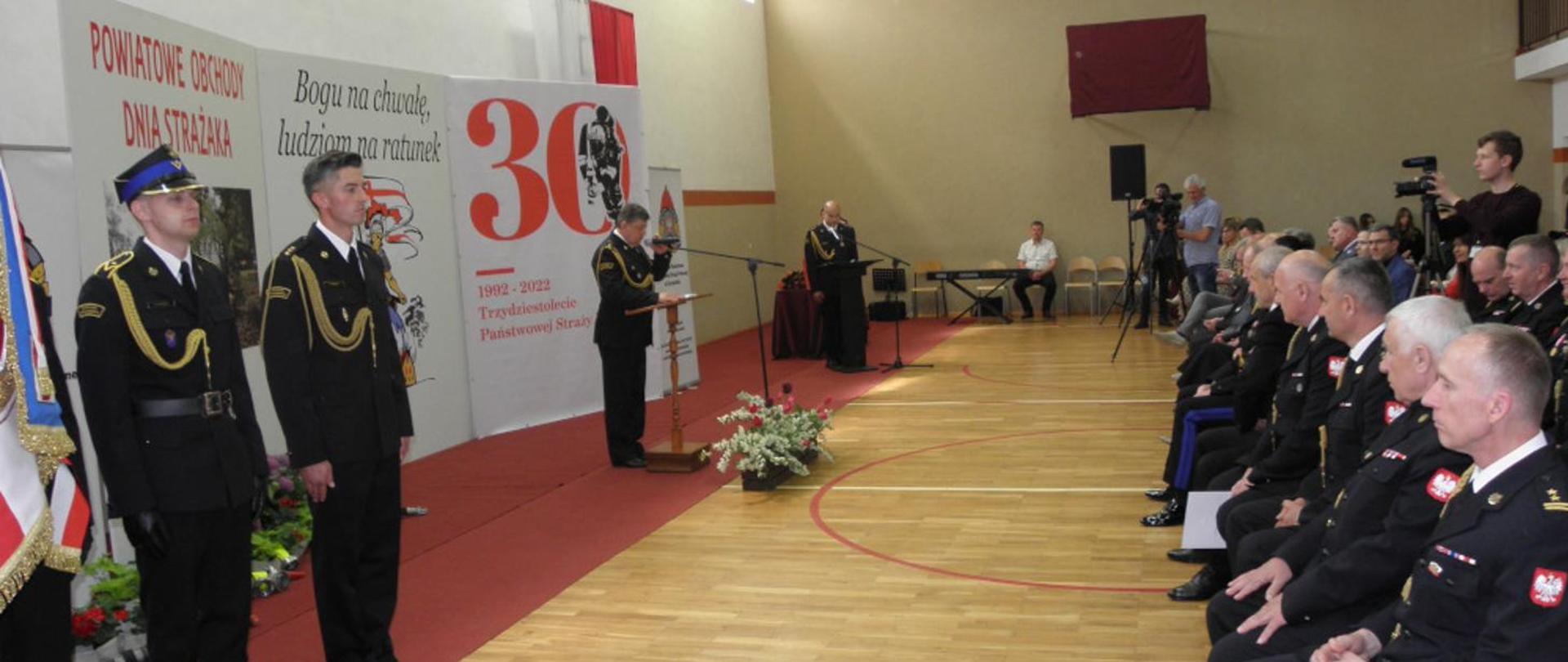 Powiatowe Obchody Dnia Strażaka - przemówienie komendanta powiatowego PSP w Szczecinku brygadiera Andrzeja Wójtowicza