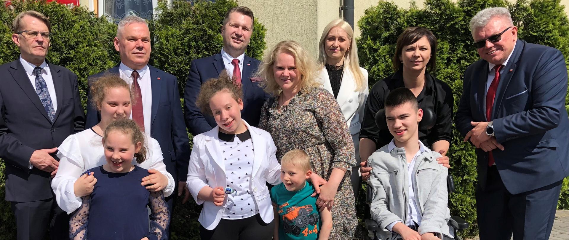 Wizyta Ministra Edukacji i Nauki Przemysława Czarnka w Zespole Placówek w Łukowie