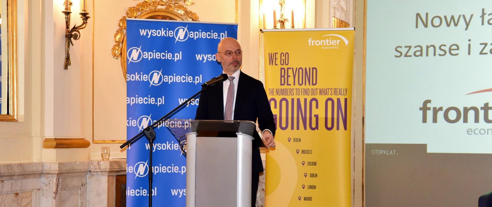 Minister Michał Kurtyka na konferencji Wysokienapiecie.pl