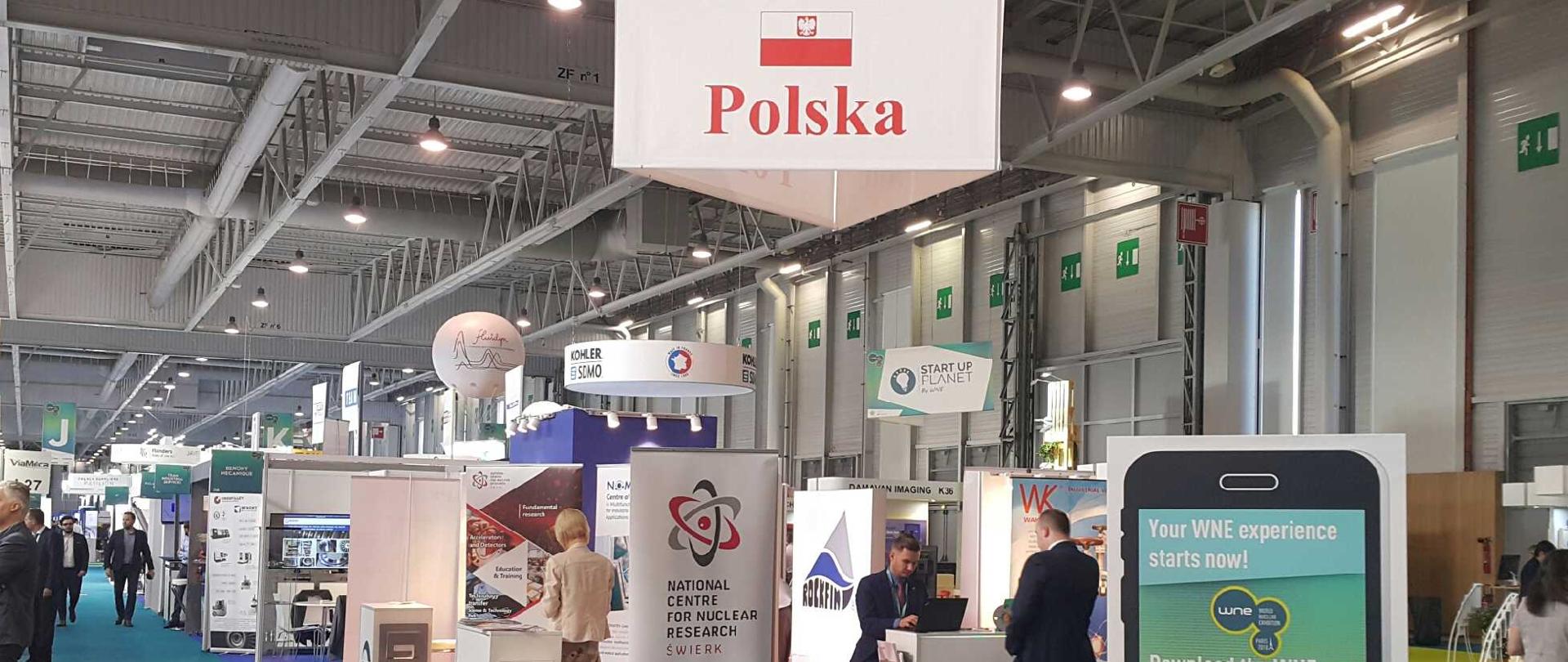 Polskie stoisko na światowej wystawie przemysłu jądrowego World Nuclear Exhibition 26-28 czerwca 2018 r. w Paryżu
