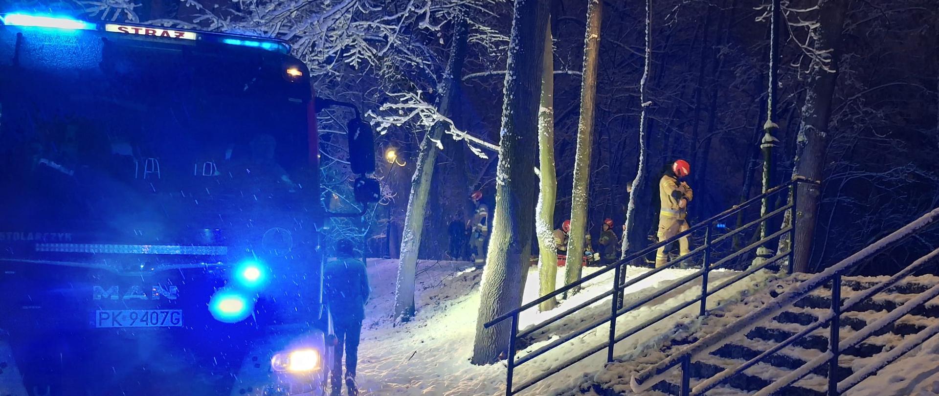 Zwiększona liczba zdarzeń w związku z silnymi opadami śniegu