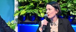 Dorota Zawadzka-Stępniak prezes zarządu NFOŚiGW podczas panelu dyskusyjnego