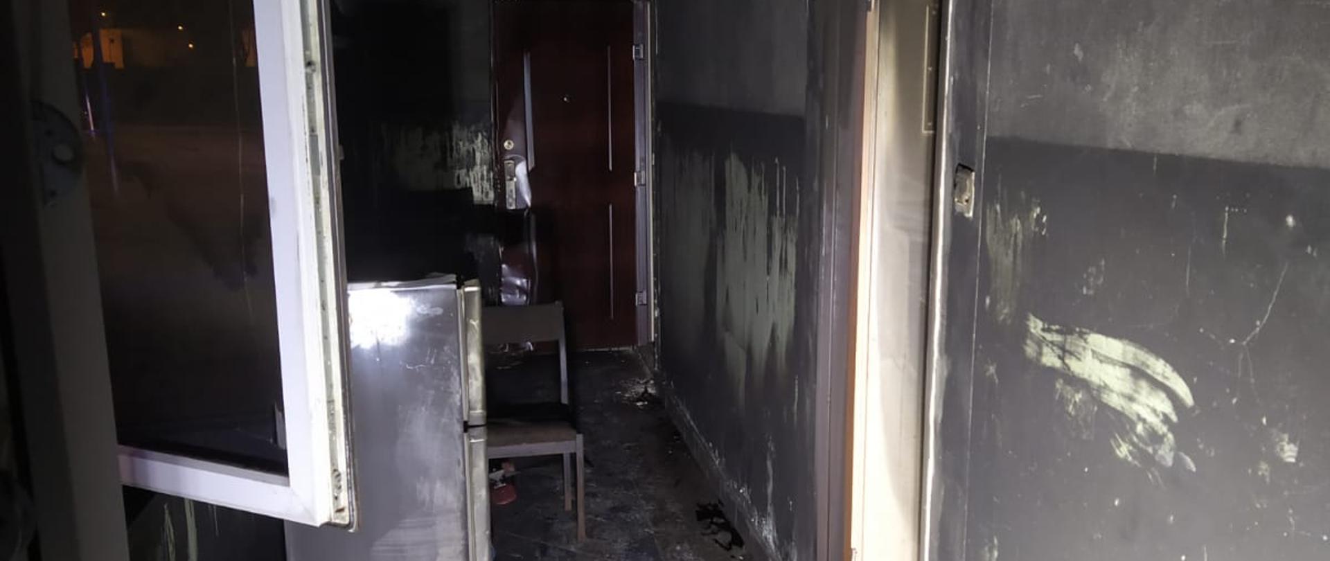 Pożar w budynku mieszkalnym wielorodzinnym