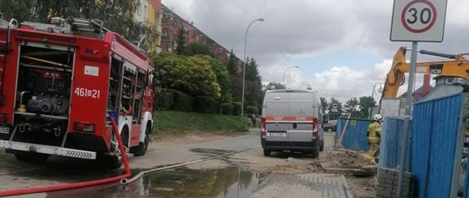 Rozszczelnienie gazu Kwidzyn ul. Warszawska