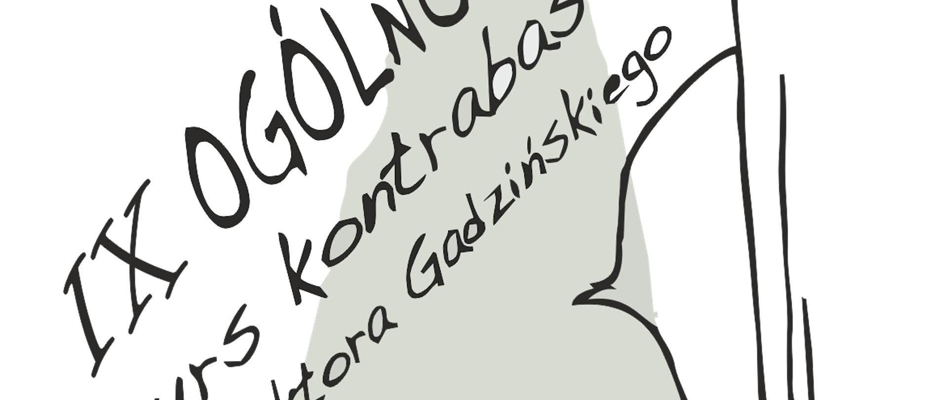 Logo IX ogólnopolskiego konkursu kontrabasowego im. W. Gadzińskiego