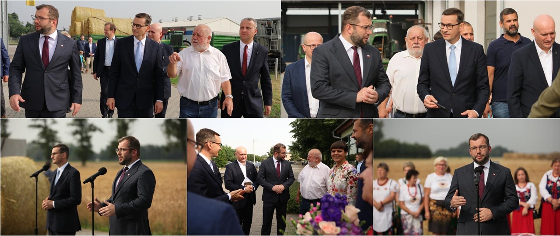 Minister Grzegorz Puda podczas wizyty w Marianowie Brodowskim 