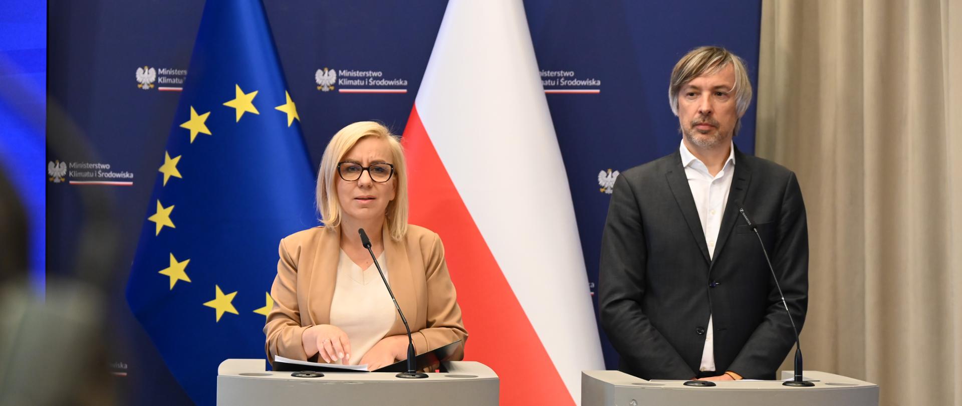 ministra Paulina Hennig-Kloska i wiceminister Krzysztof Bolesta