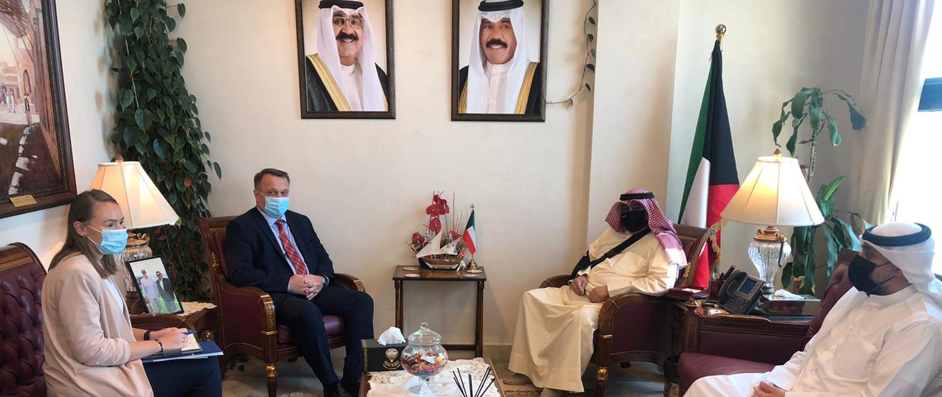 spotkanie z Ambasadorem Walidem Alim Al-Khubaisim, asystentem ministra spraw zagranicznych Państwa Kuwejt ds. europejskich