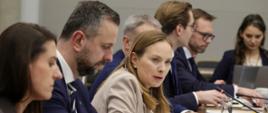 Pictured: Minister Katarzyna Pełczyńska-Nałęcz and Deputy Prime Minister Włodzimierz Kosiniak-Kamysz at the conference table