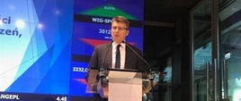 Wiceminister Marcin Warchoł na gospodarczej debacie Giełdy Papierów Wartościowych