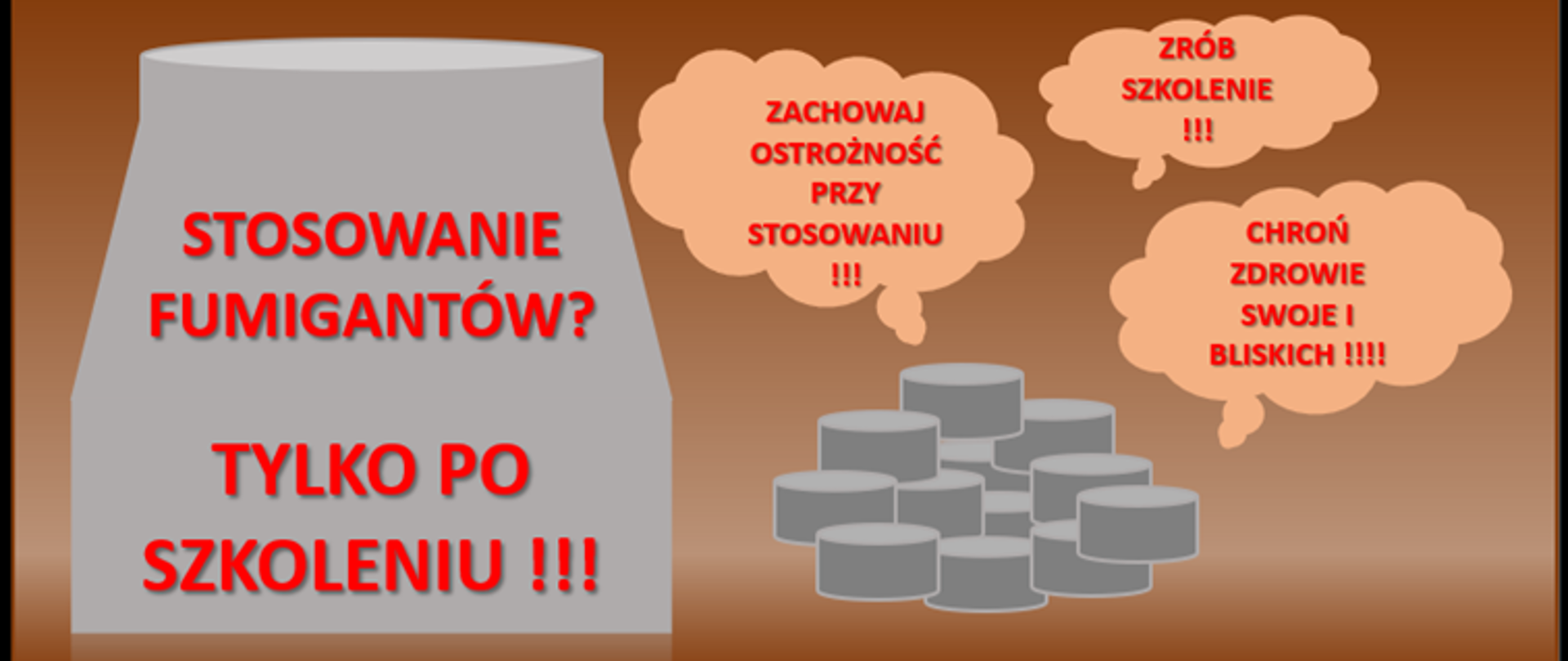 Informacje dotyczące stosowania fumigantów.