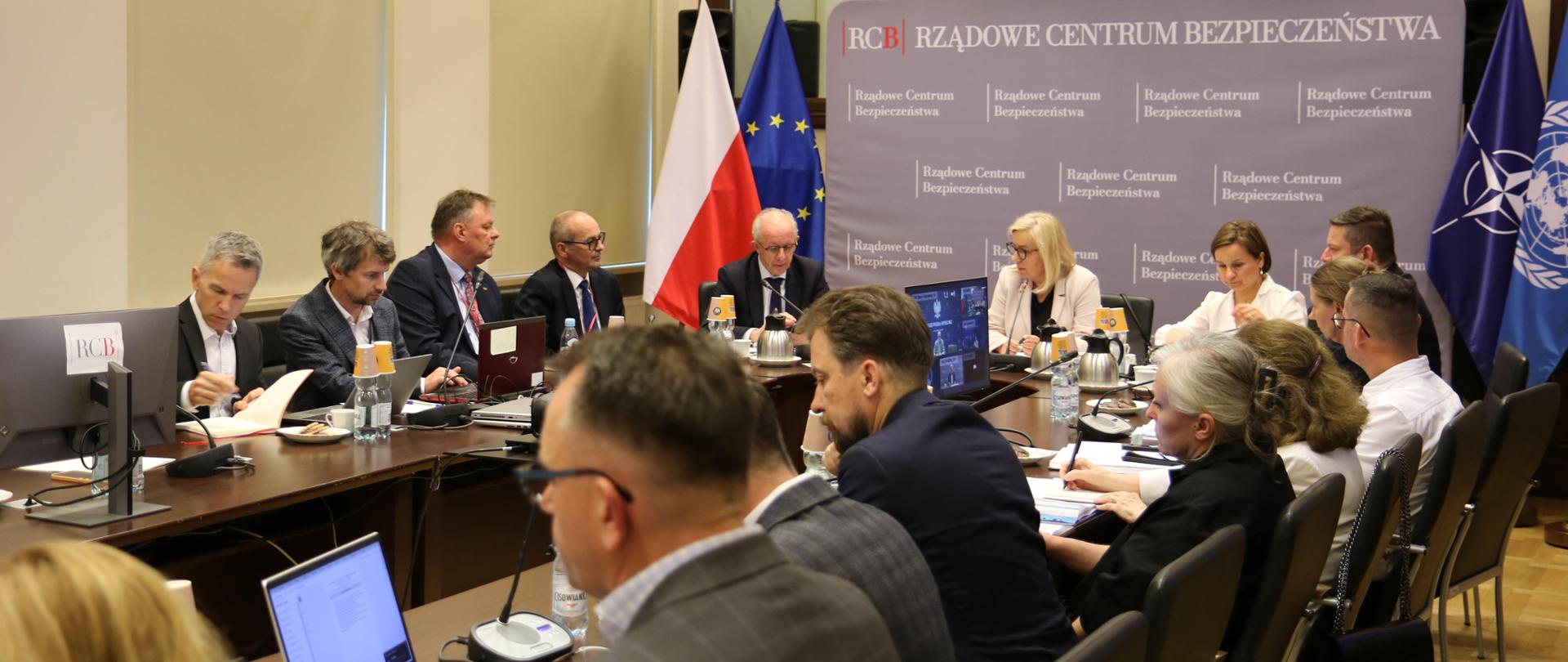 19 czerwca 2024 r. w siedzibie Rządowego Centrum Bezpieczeństwa (RCB) odbyło się posiedzenie międzyresortowego zespołu ds. Odry