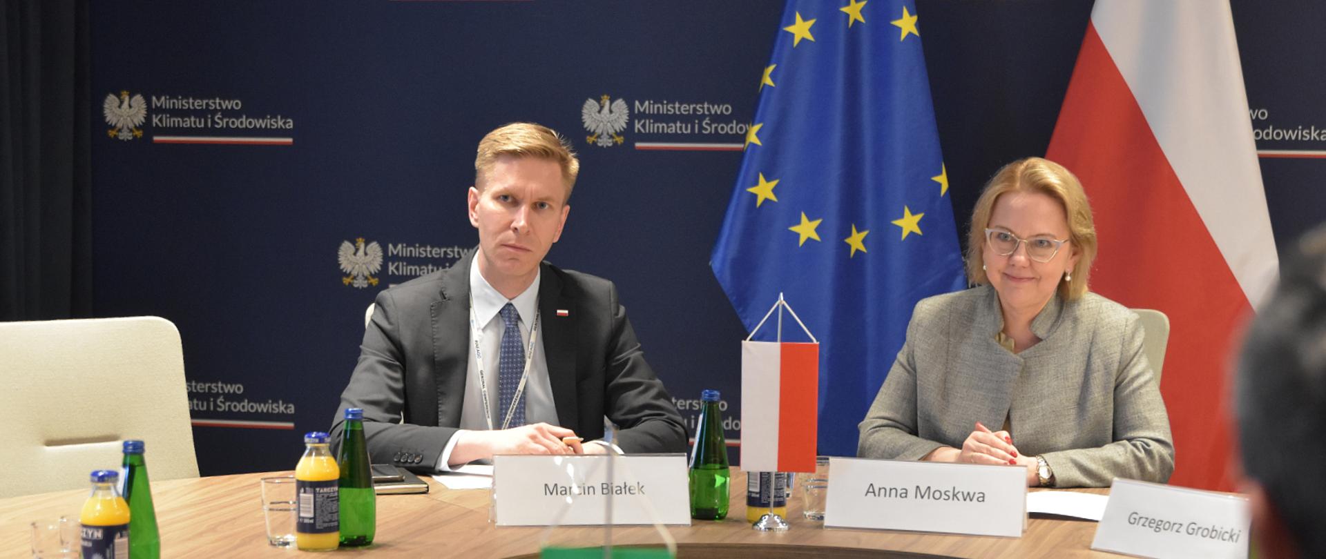 Spotkanie Minister Anny Moskwy z ambasadorem Brazylii w Warszawie Haroldo de Macedo Ribeiro.
