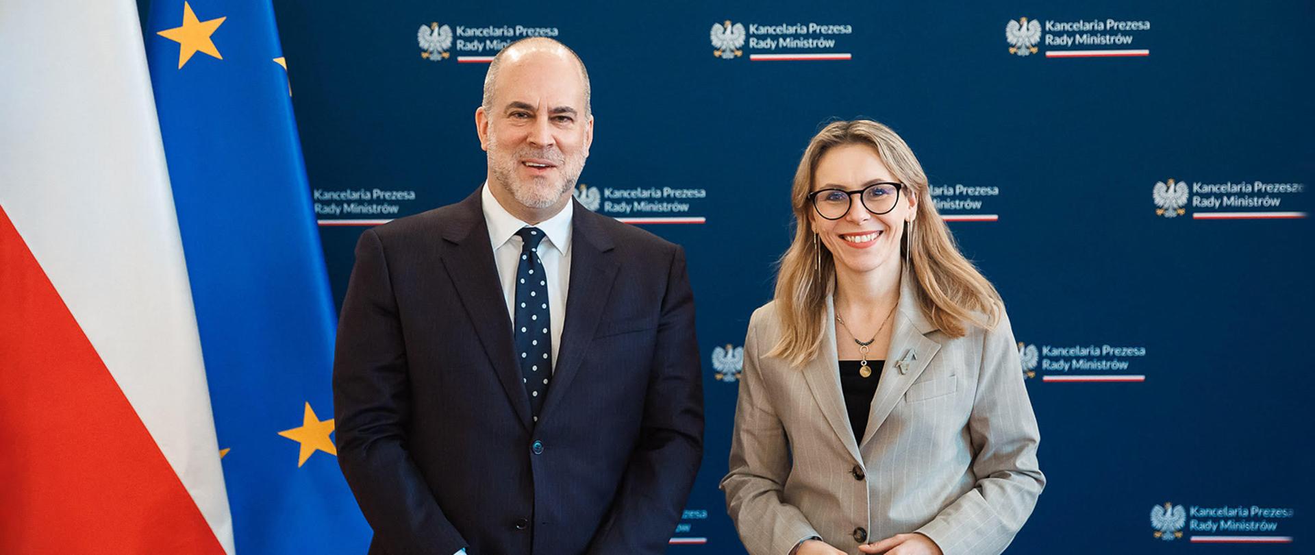 SPOTKANIE PANI MINISTER AGNIESZKI BUCZYŃSKIEJ Z PANEM KEVINEM J. ALLENEM