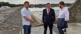 Briefing prasowy na terenie zbiornika Łąka