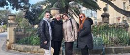 Zwiedzanie Valetty – stolicy Malty. Od lewej: Monika Omiotek, Justyna Wielgus, Dorota Florczak, Monika Kosikowska
