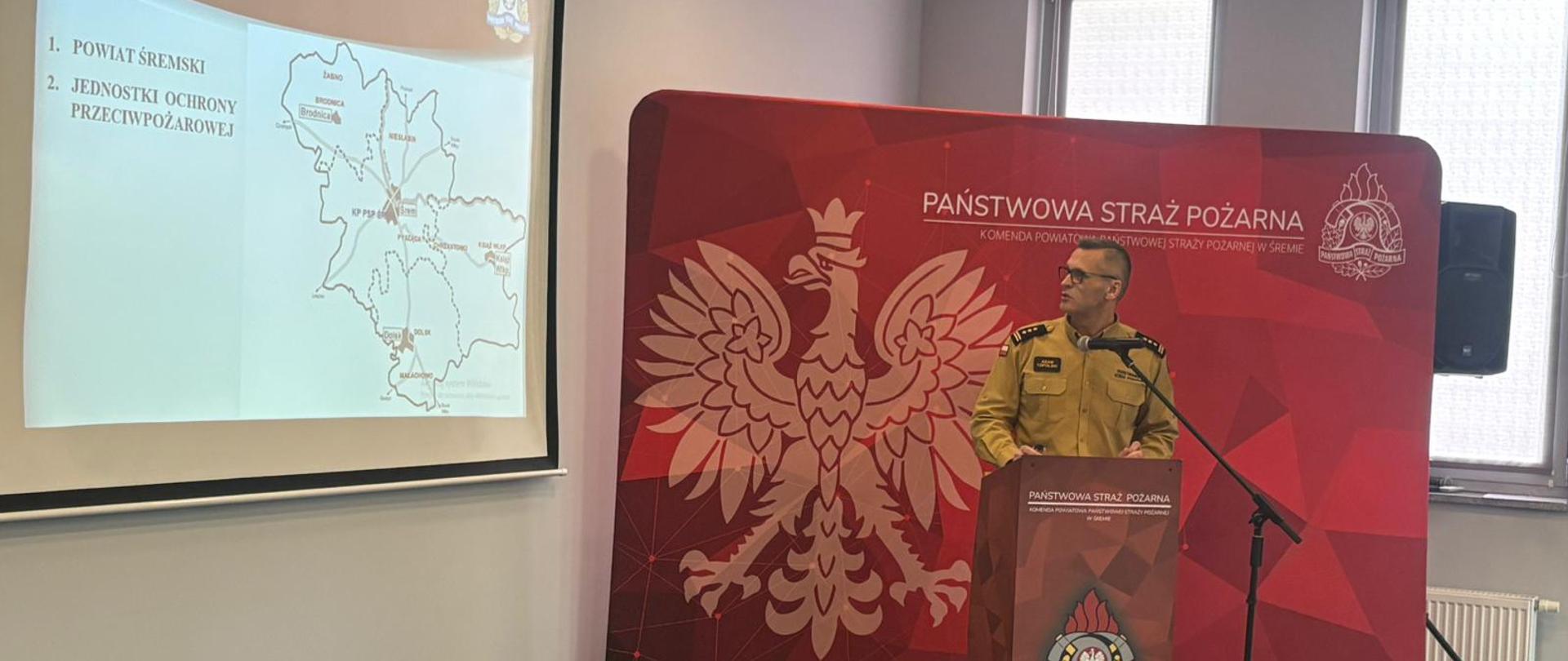 Przemówienie Komendanta Powiatowego st. bryg, Adama Topolskiego