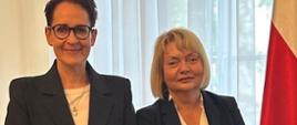 Szefowa służby cywilnej Anita Noskowska-Piątkowska (z lewej) i nowa dyrektorka KSAP Małgorzata Bywanis-Jodlińska (z prawej)