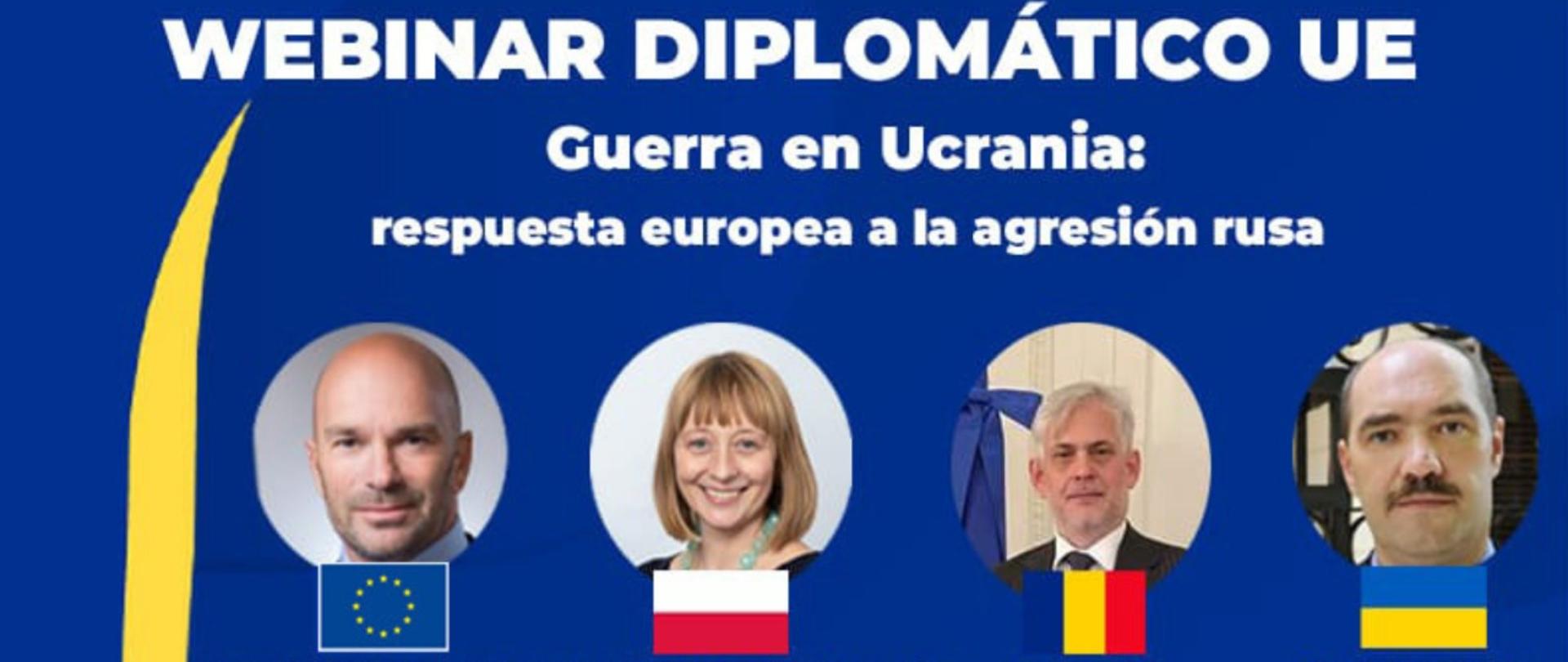Esta vez el Desayuno Diplomático UE se traslada a la Facultad de Ciencias Sociales de la Universidad Católica Argentina con un debate presencial y online entre Amador Sanchez, Embajador de la UE, Aleksandra Piątkowska, Embajadora de Polonia, Dan Petre, Embajador de Rumania y Sergiy Nebrat, Encargado de Negocios de Ucrania en Argentina sobre la guerra en Ucrania y la respuesta europea a la agresión rusa.