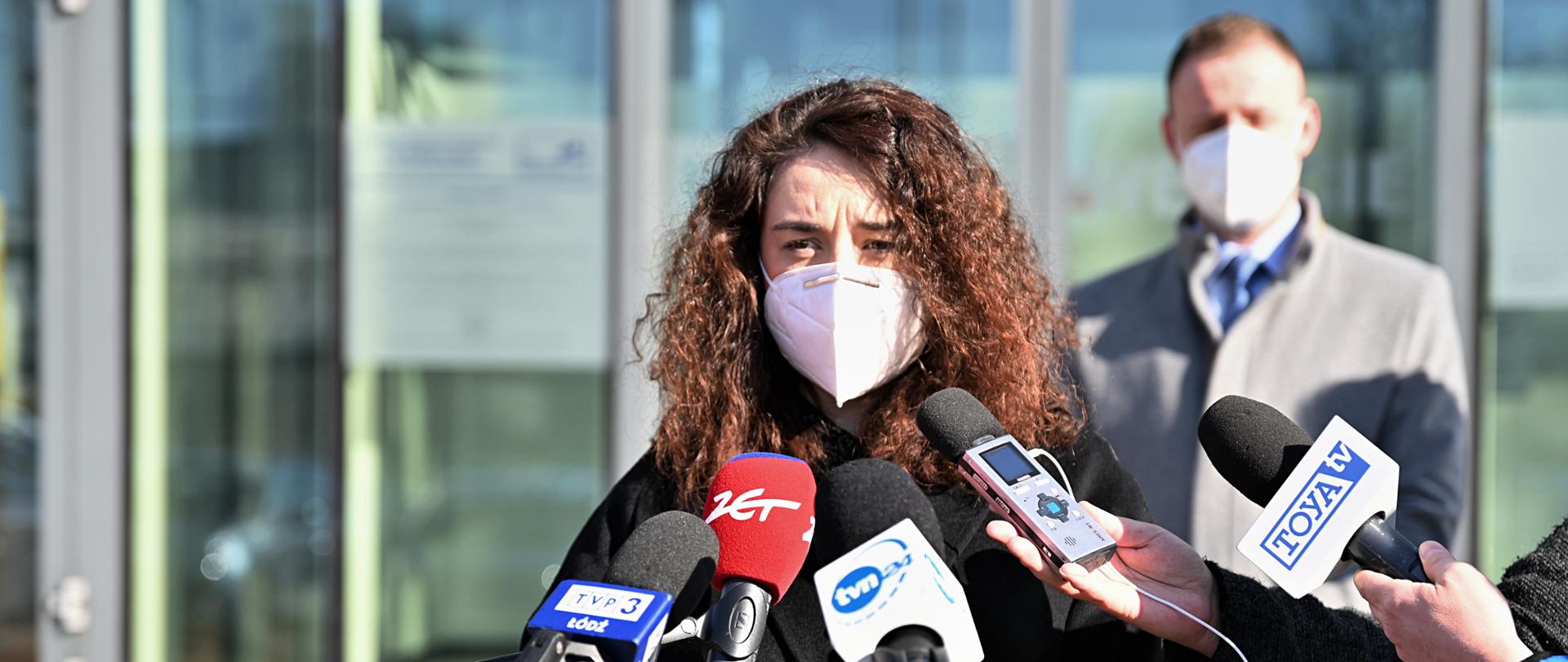 Konferencja prasowa pełnomocnik wojewody łódzkiego ds. szczepień 