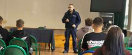 Spotkanie profilaktyczne z funkcjonariuszem Policji w Sędziszowie