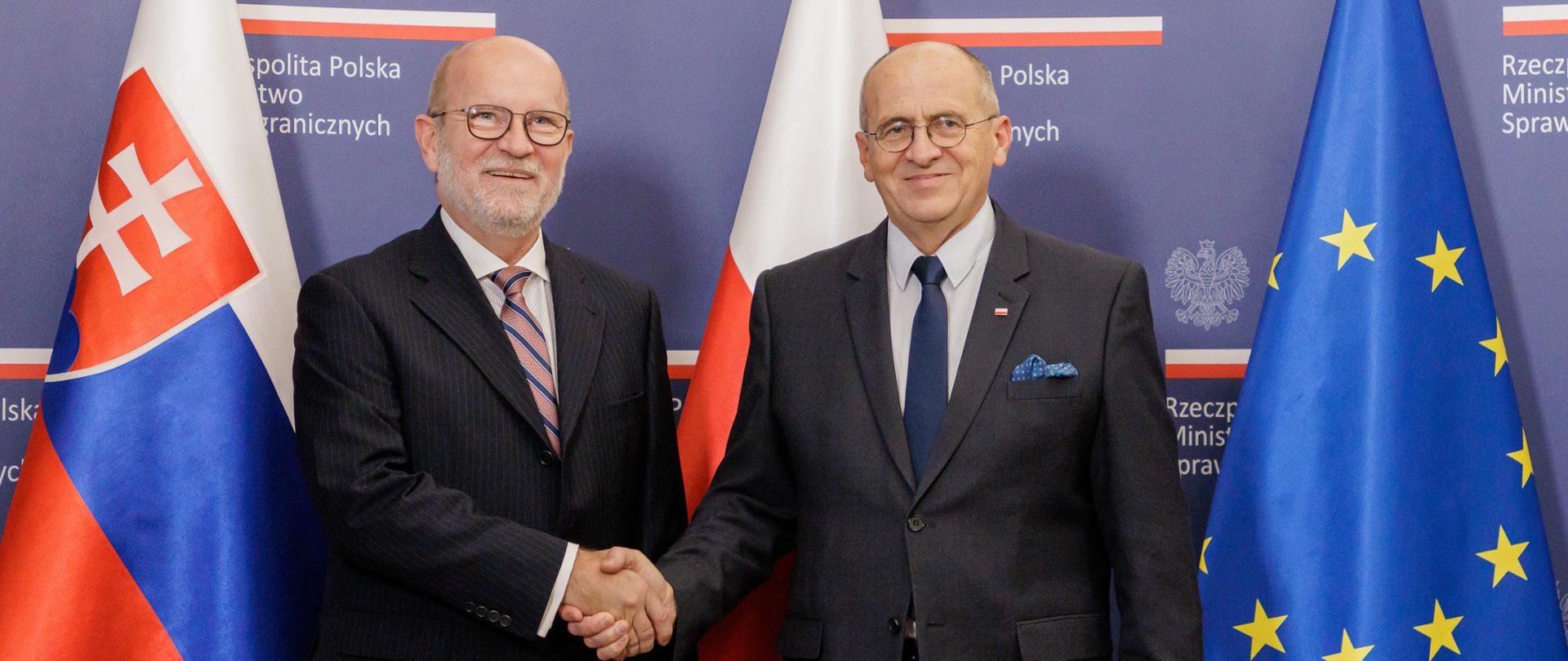 Minister Zbigniew Rau meets new head of Slovak diplomacy Rastislav Káčer