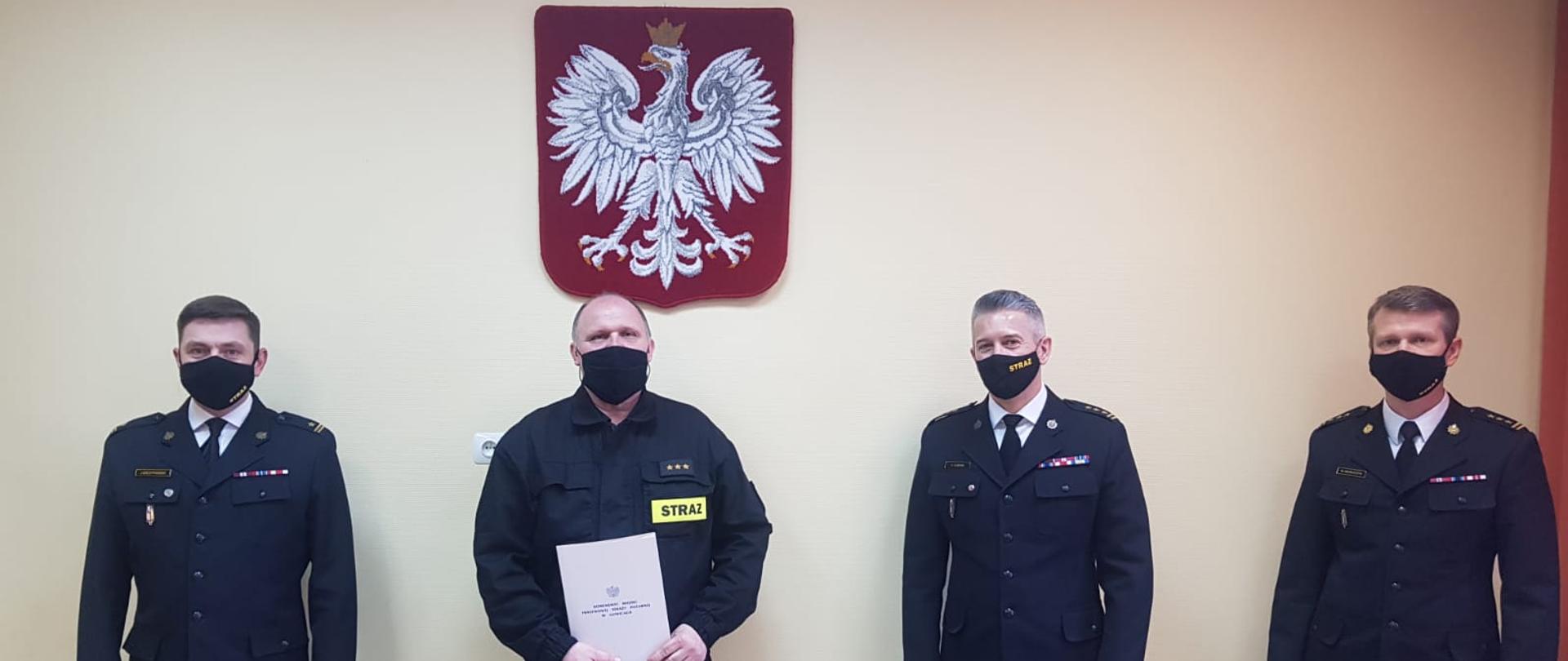 Uroczyste pożegnania funkcjonariuszy odchodzących na zaopatrzenie emerytalne w lutym