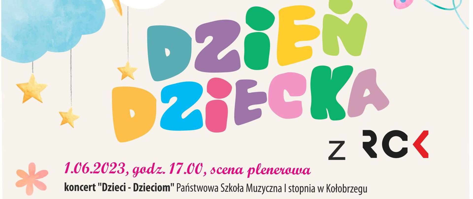 Plakat miejskich obchodów Dnia Dziecka