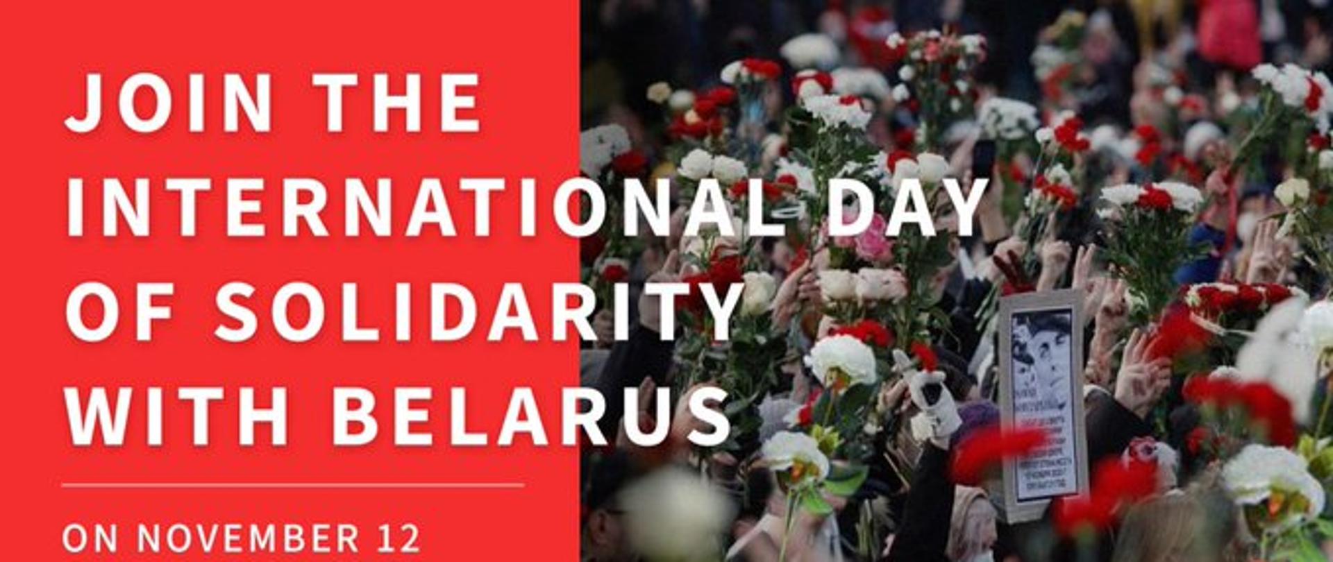 Międzynarodowy Dzień Solidarności z Białorusią. 