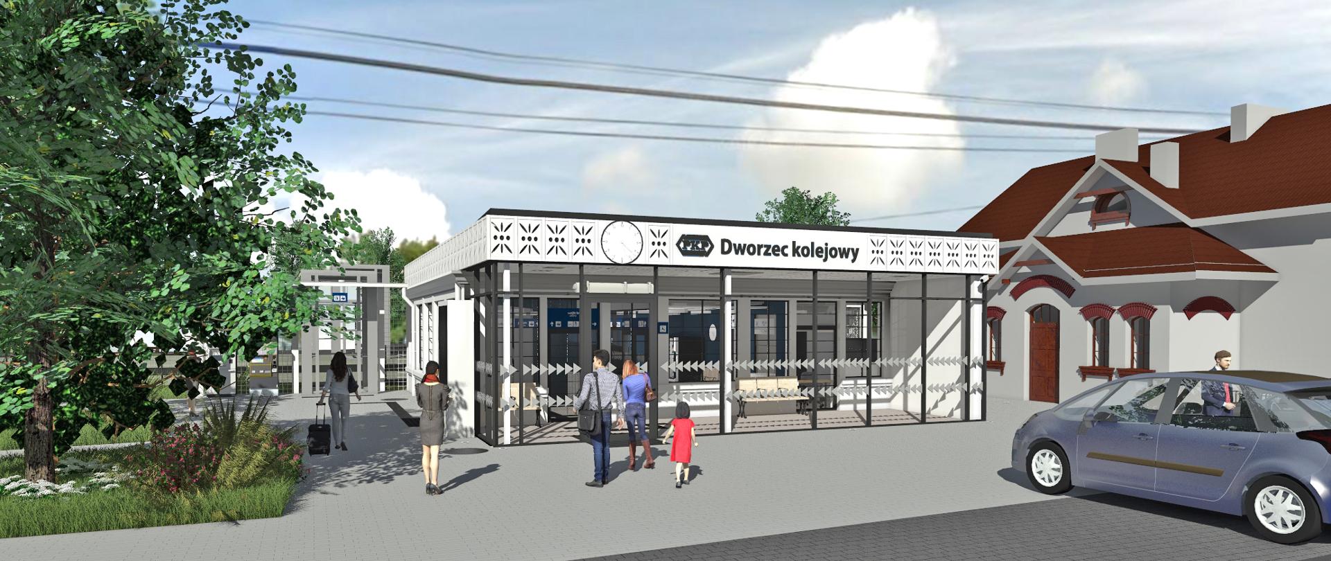 Dworzec w Milanówku zostanie zmodernizowany - wizualizacja