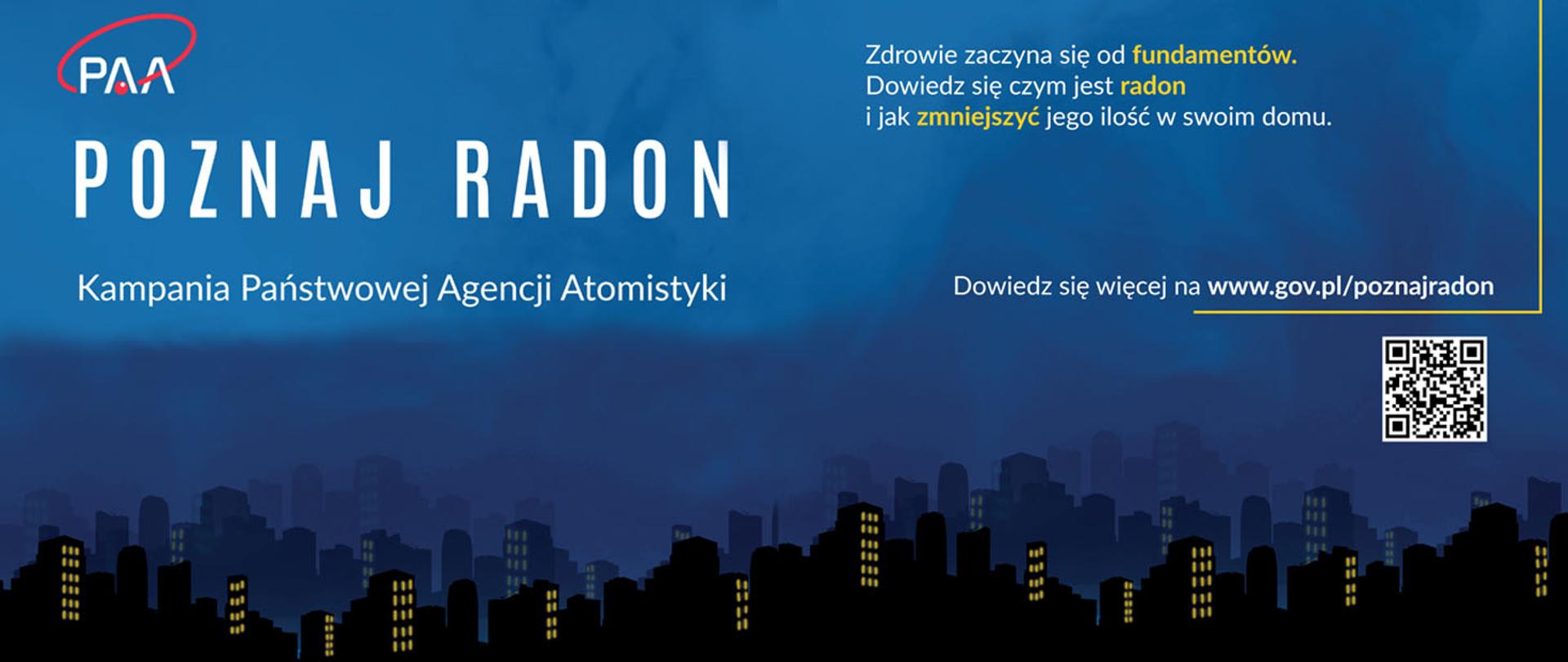 Plakat kampanii "Poznaj radon"