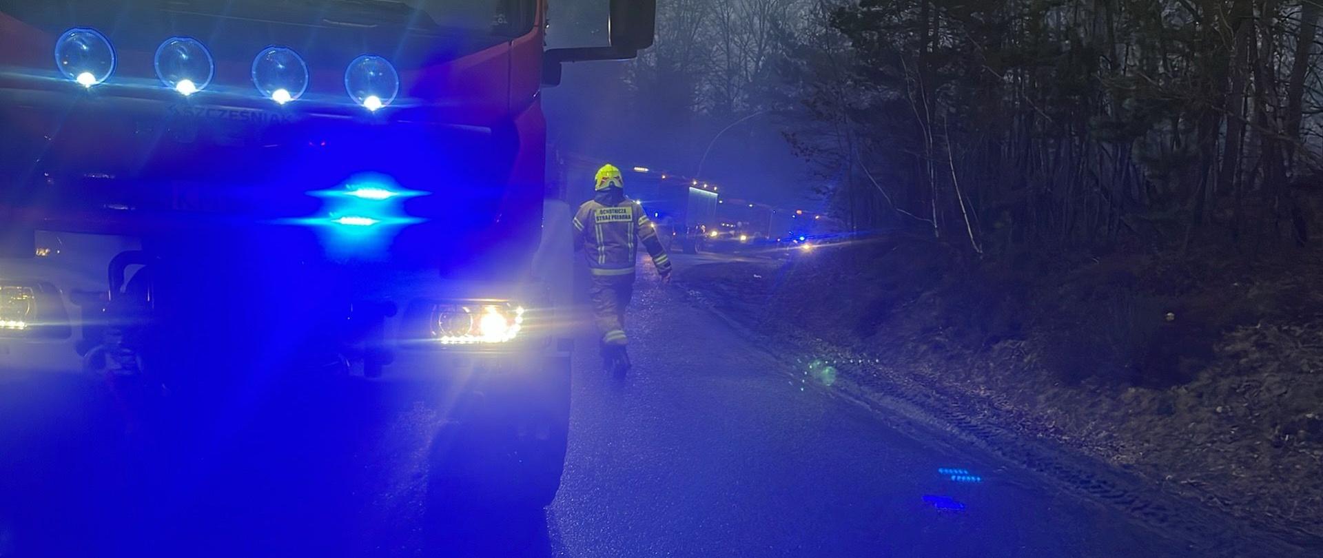 Pożar budynku mieszkalnego w Droginii