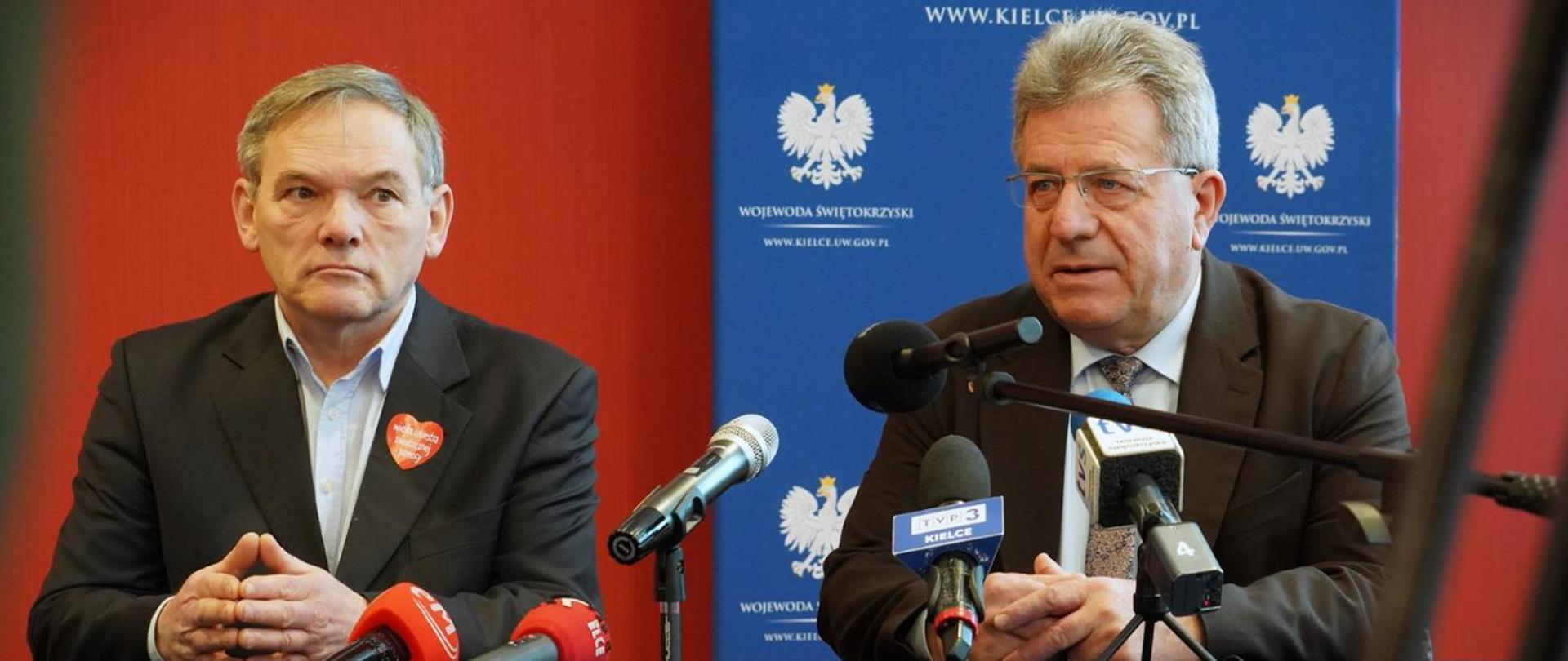 ŚWKZ Krzysztof Myśliński oraz Wojewoda Świętokrzyski Józef Bryk