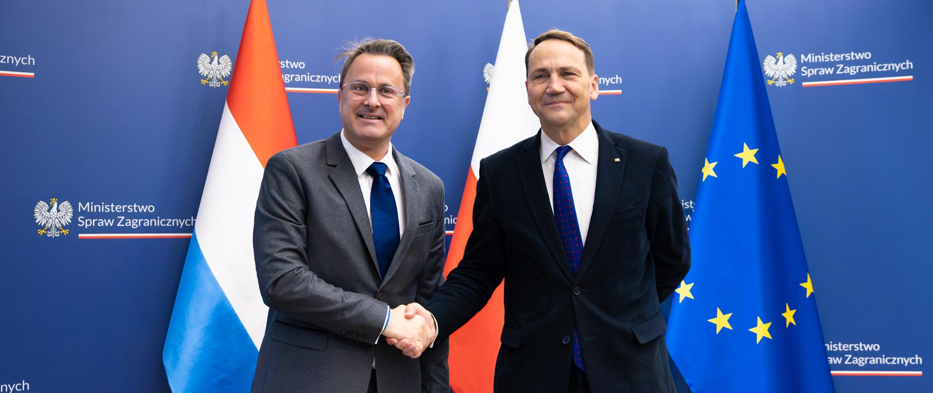 Spotkanie szefów dyplomacji Polski i Luksemburga