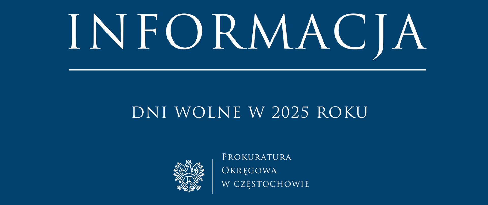 Dni wolne w 2025 roku