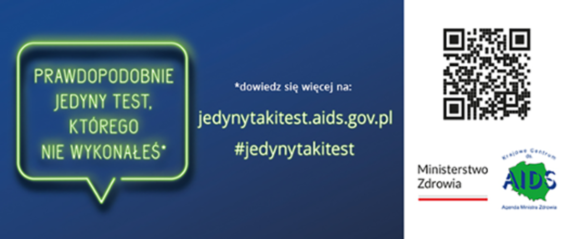 Nowa kampania Krajowego Centrum ds. AIDS pod hasłem „Jedyny taki test” (#jedynytakitest)
