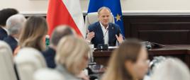 Premier Donald Tusk podczas posiedzenia Rady Ministrów